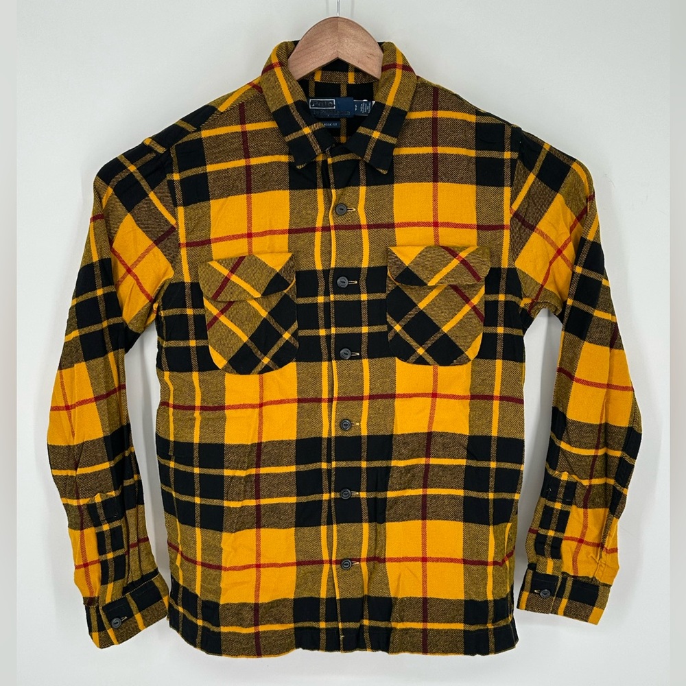 NWOT Polo Ralph Lauren Men's S Classic Fit Flannel Shirt Multi Color Plaid W9